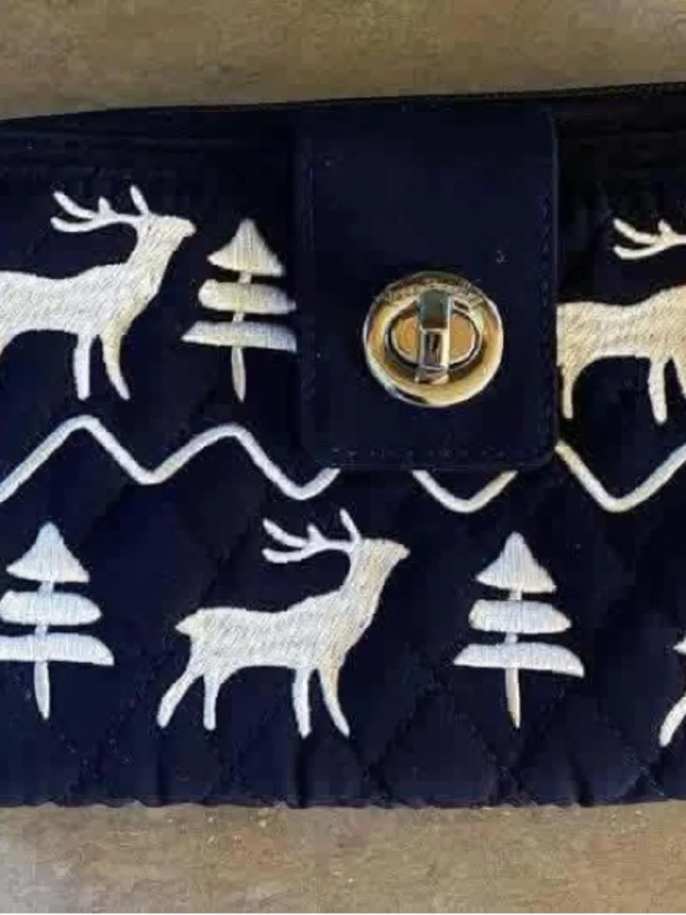Vera Bradley Christmas Deer Wallet